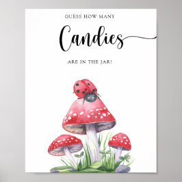 Poster Joaninha - adivinhe quantos doces