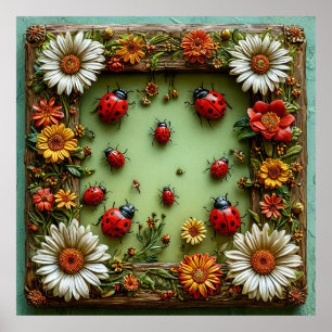 Poster Joaninhas coloridas