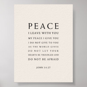 Poster João 14:27 Paz eu vos deixo