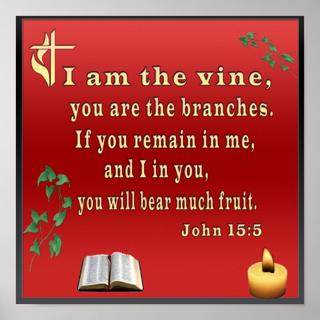 Poster João 15:5  (Frente)