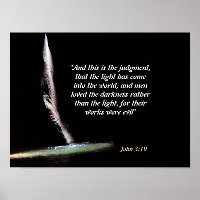 Poster João 3:19 (Frente)