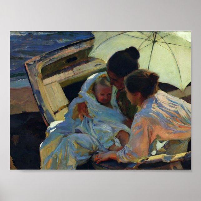 Poster Joaquín Sorolla - Depois do Banho (Frente)