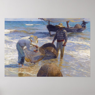 Póster Joaquin Sorolla - pescador Valencian