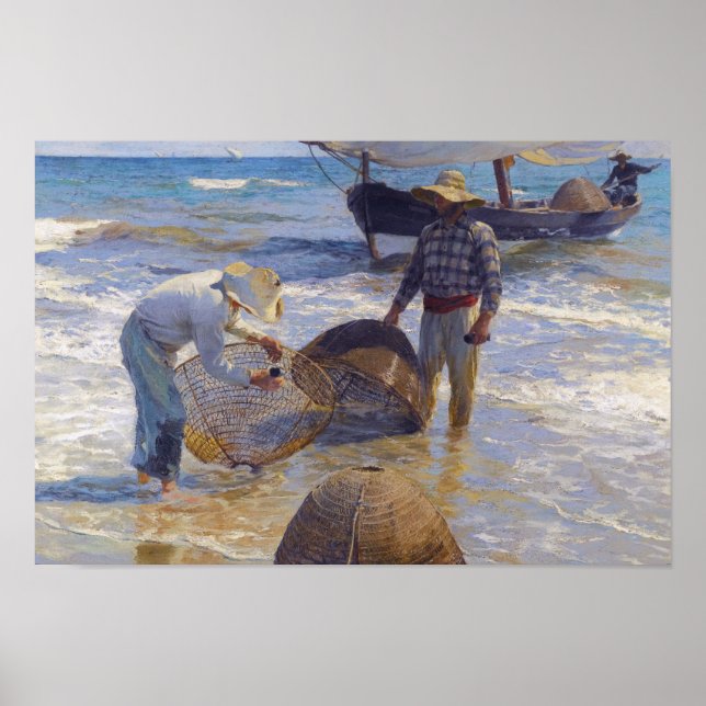 Poster Joaquin Sorolla - pescador valenciano (Frente)