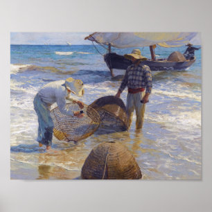 Póster Joaquin Sorolla - pescador valenciano