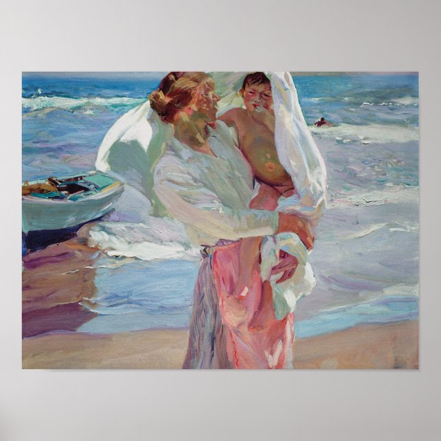 Poster Joaquin Sorolla Y Bastida - Após Bathing (Frente)