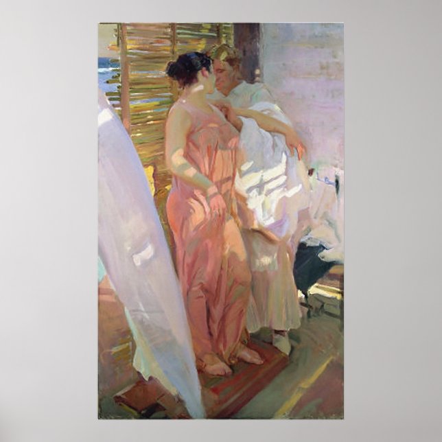 Poster Joaquín Sorolla y Bastida Após O Banho (Frente)