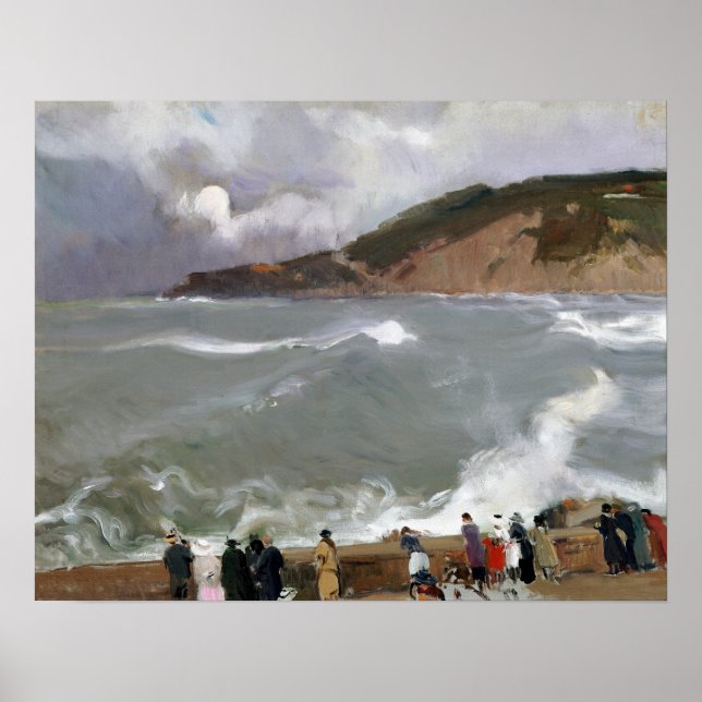 Poster Joaquín Sorolla y Bastida Breakwater (Frente)