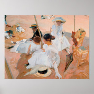 Poster Joaquin Sorolla Y Bastida - Sob A Awning