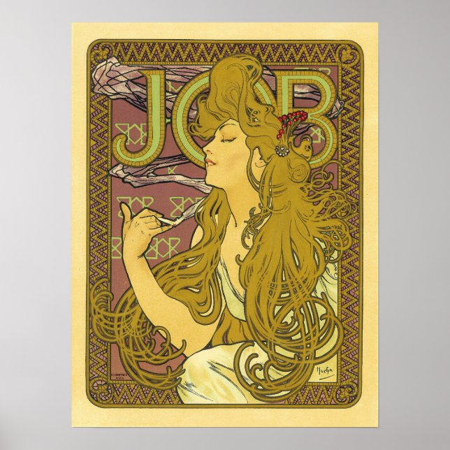 Poster Job Vintage Publicidade Francesa (Frente)