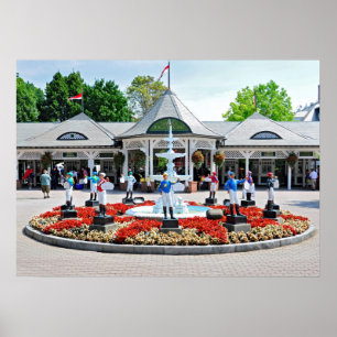 Póster Jockeys da Aposta Icônica 12 de Saratoga