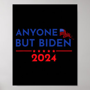 Poster Joe Biden Anyone Exceto Biden 2024 Trump 1
