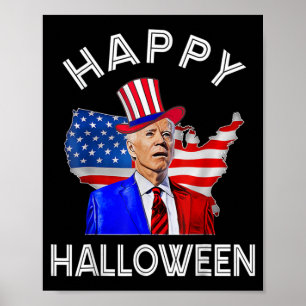 Poster Joe Biden Feliz Halloween º de Julho Independência