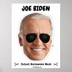Poster Joe Biden Halloween Mask