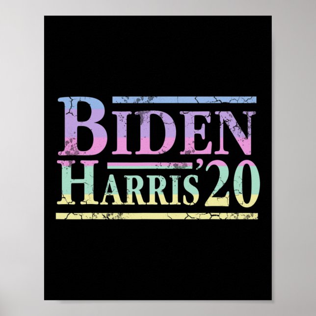 Poster Joe Biden Kamala Harris 2020 Anti-Trump Eleitoral (Frente)