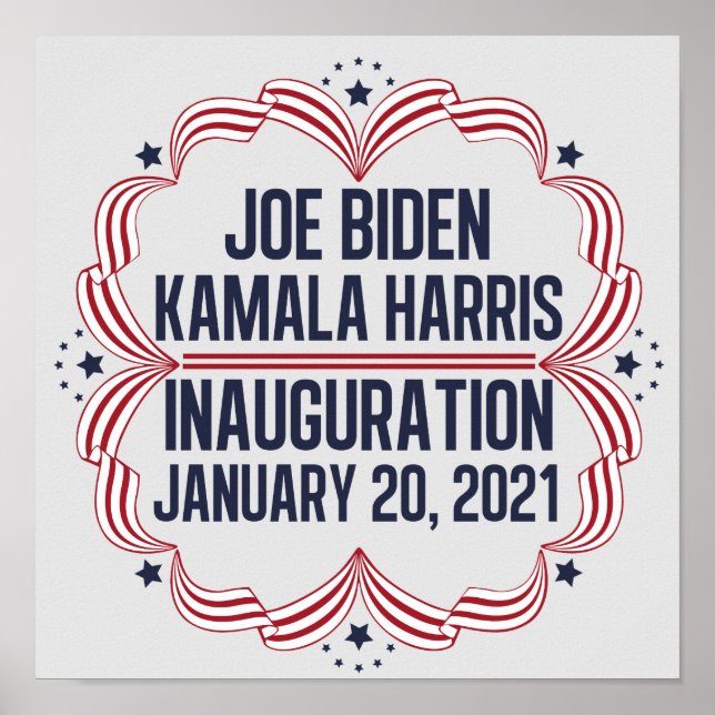 Poster Joe Biden Kamala Harris Inauguração 2021 (Frente)