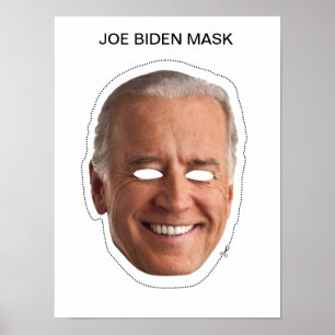 Póster Joe Biden Mask