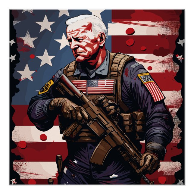 Póster Joe Biden Soldier (Frente)