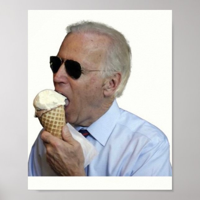 Poster Joe Biden Sorvete (Frente)
