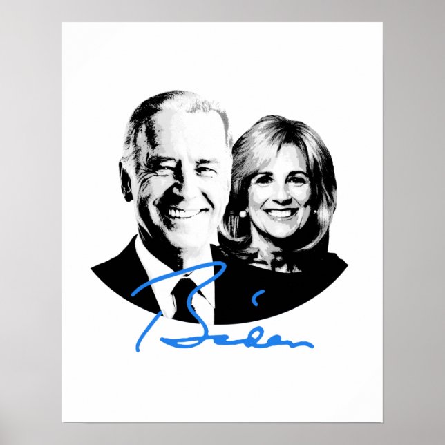 Poster Joe e Jill Biden Signature (Frente)