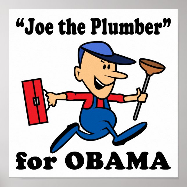 Póster Joe, o Canalizador para Obama (Frente)
