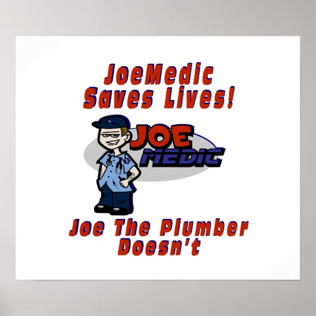 Poster Joe Saves Lives (Frente)