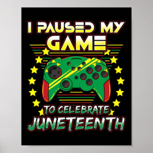 Poster Jogador 1965 Pausou Meu Jogo De Vídeo Preto 1865