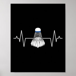 Poster Jogador Badminton Racquet Sport Lover Shu