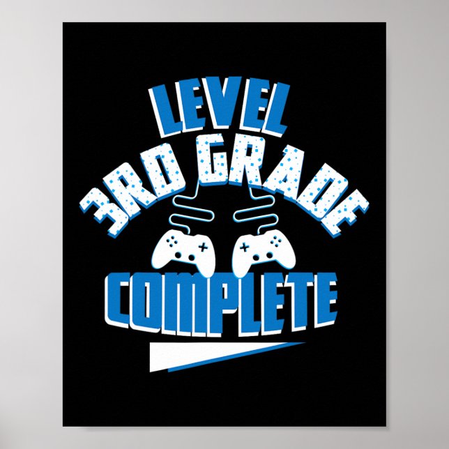 Poster Jogador completo do último dia do nível escolar 3º (Frente)