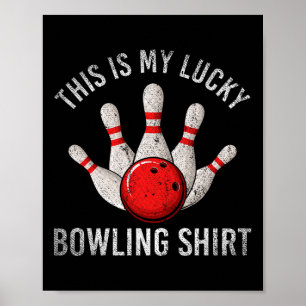 Poster Jogador Da Equipe Da boliche Esta É Minha Camisa D