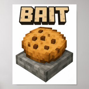 Poster Jogador de Armadilhas de Biscoito de Pixel