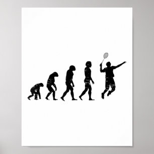 Poster Jogador de Badminton Badmincado Peteca