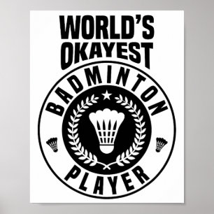 Poster Jogador de Badminton Crossminton ao ar livre do Ok