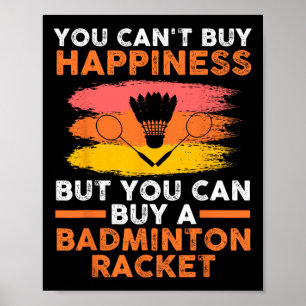 Poster Jogador de Badminton do Shuttle