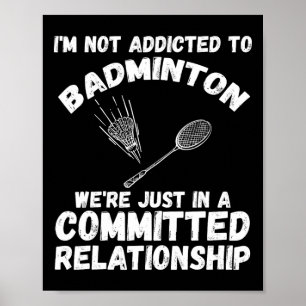 Poster Jogador de Badminton do Shuttle 1