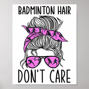 Poster Jogador De Badminton Engraçado E Sobreposto - Shut