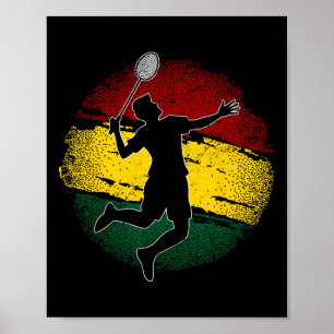 Poster Jogador de Badminton no Gana Sinalizador Gana 1
