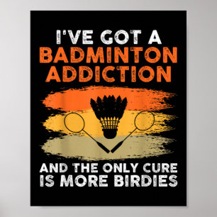Poster Jogador de Badminton Shuttle 4