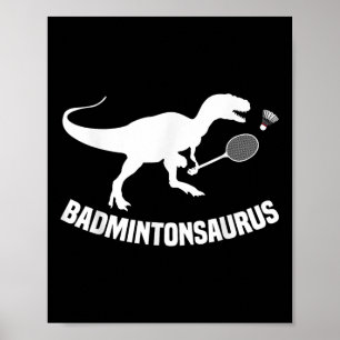 Poster Jogador de Badminton Treinador de Equipe de Peteca