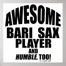 Poster Jogador de Bari Sax Incrível