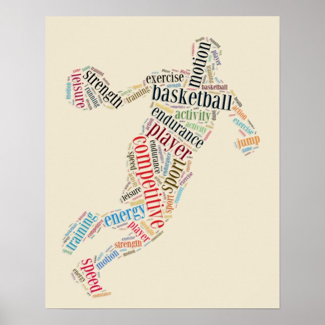 Poster Jogador de basquete (Frente)