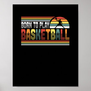 Poster Jogador De Basquete Da Faculdade De nascer Para Jo