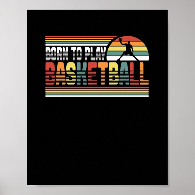 Poster Jogador De Basquete Da Faculdade De nascer Para Jo (Frente)