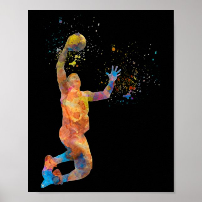 Poster Jogador De Basquete Em Brincadeiras (Frente)