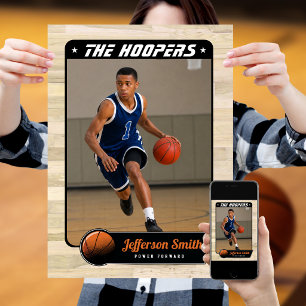 Poster Jogador de Basquete personalizável
