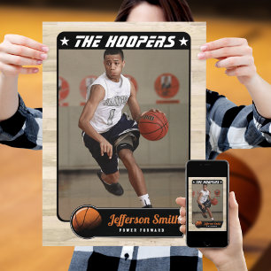 Poster Jogador de Basquete personalizável
