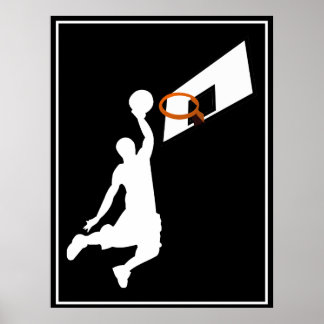 Póster Jogador de Basquete Slam Dunk