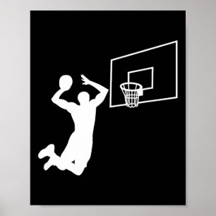 Poster Jogador de basquetebol Dunk - Jogador de Slam Dunk
