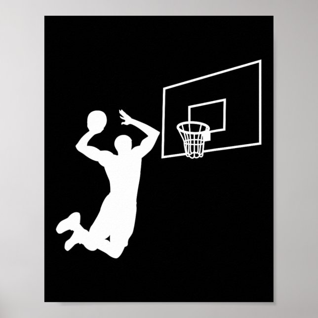Poster Jogador de basquetebol Dunk - Jogador de Slam Dunk (Frente)