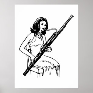 Poster Jogador de Bassoon